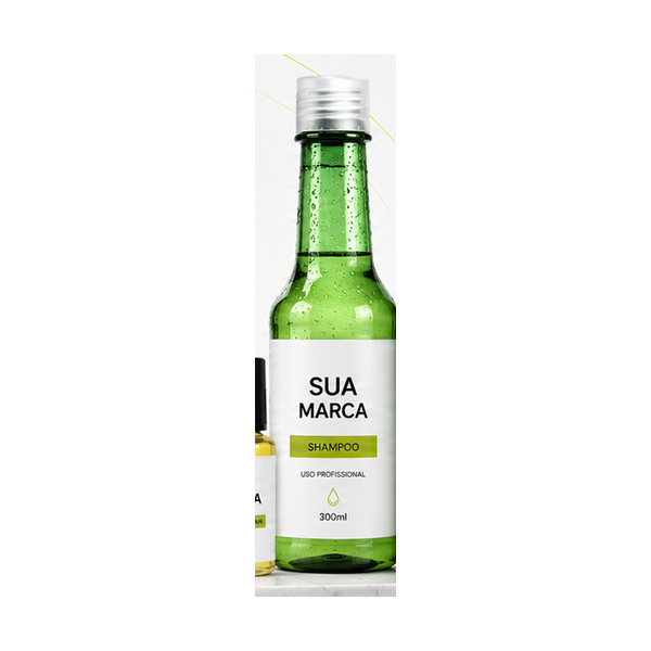 Shampoo de cerveja 300 ml com sua marca